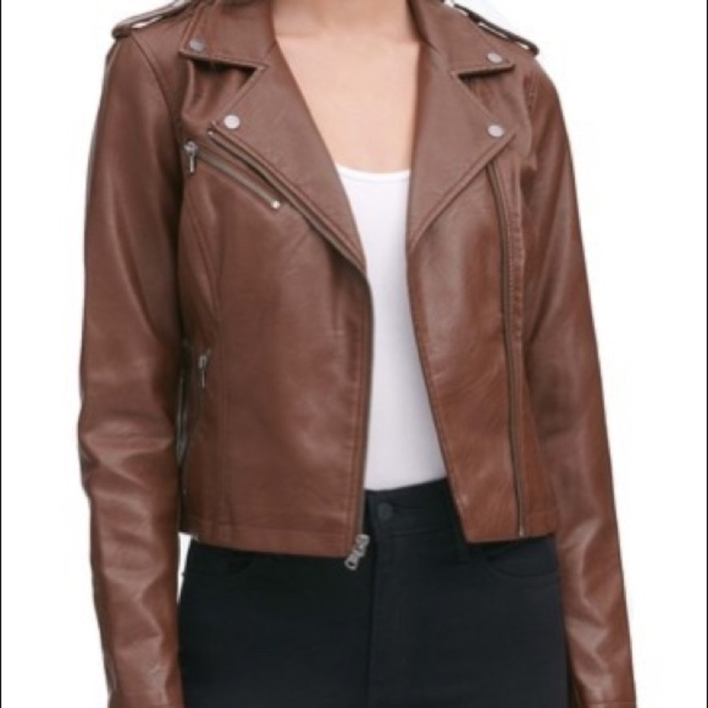 Levi Strauss & Co. Brown Faux Leather Jacket